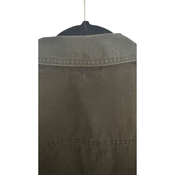 NWOT A.New.Day Medium Olive Green Cropped Cotton Jacket - Picture 9 of 11